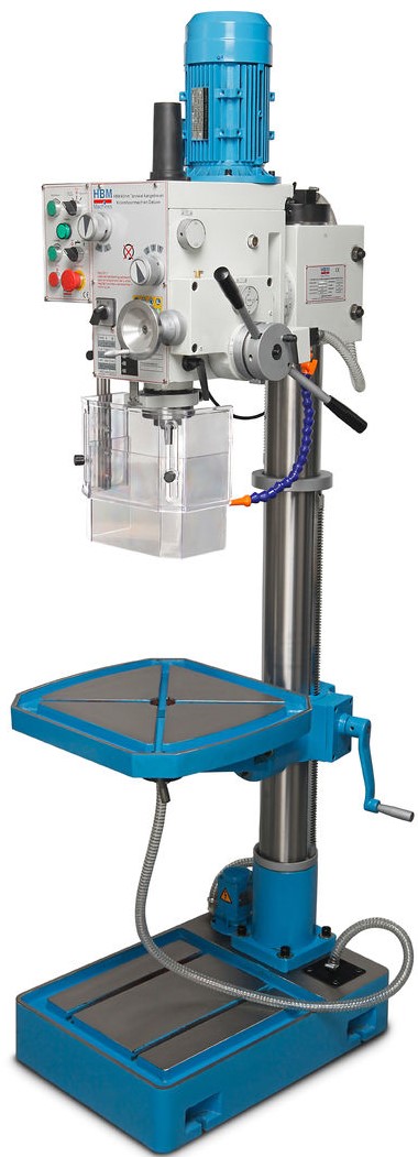 Ständerbohrmaschine 40mm mit dig. Tiefenmessung & Gewindeschneider