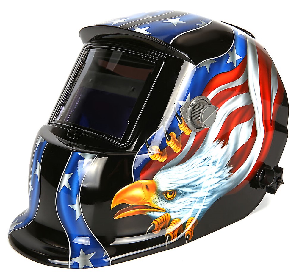 Automatischer Schweißhelm "USA Adler" schwarz