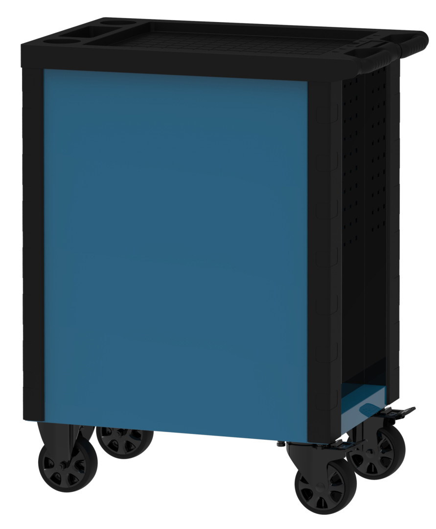 Werkzeugwagen mit 7 Schubladen - blau