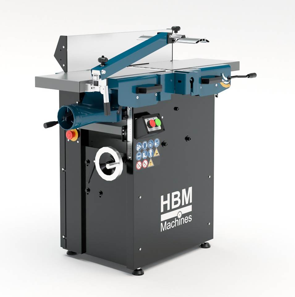 Abricht-Dickenhobelmaschine mit Spiralmesserwelle 10 Zoll