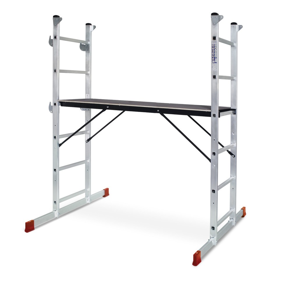 HEMMDAL Leitergerüst aus Aluminium 3 in 1