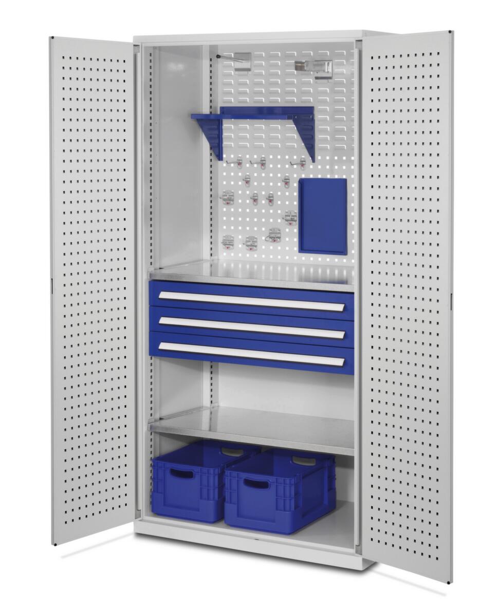 Kappes Schlitzplattenschrank RasterPlan® mit Werkbankplatte, 9 Schublade(n)