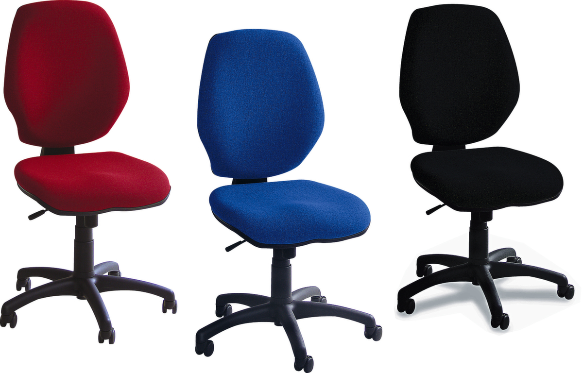 Bürodrehstuhl mit Komfortpolsterung, blau