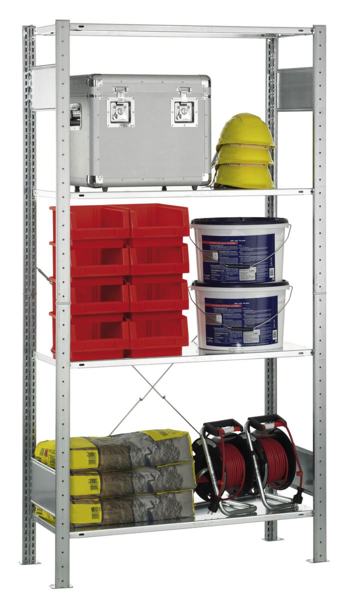 SCHULTE Lager-Steckregal MULTIplus-Pack Anbaufeld, Höhe x Breite x Tiefe 2000 x 1000 x 400 mm, 4 Böden
