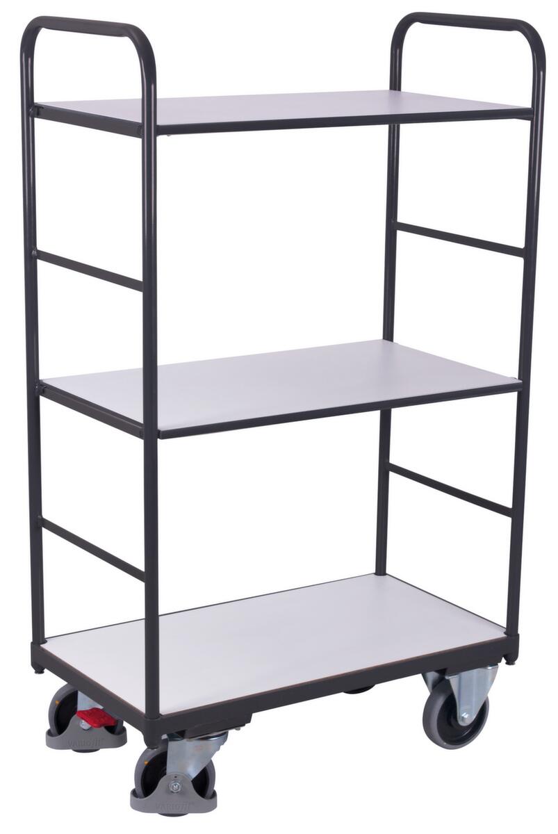 VARIOfit ESD-Tischwagen 835x490 mm, Traglast 400 kg, 3 Etagen