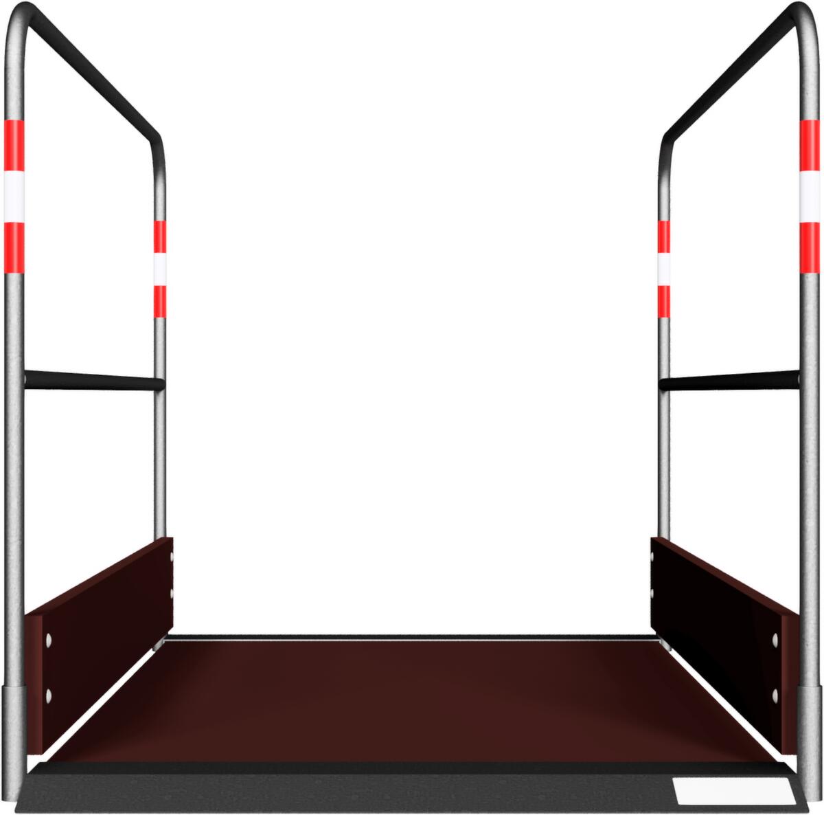 Schake Grabenbrücke mit Trittfläche aus Aluminium, Länge x Breite 1700 x 1000 mm