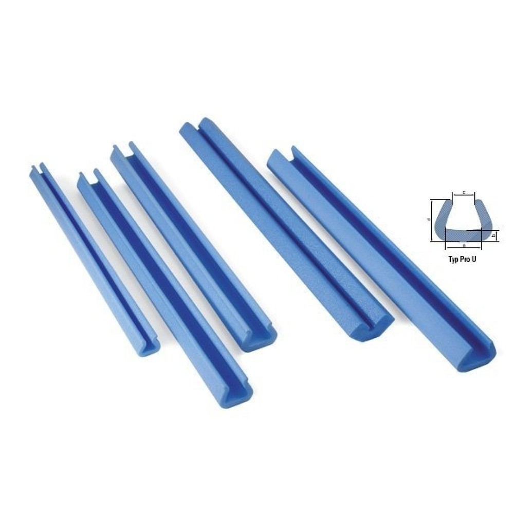 Kantenschutzprofil, 11 mm Stärke, blau, aus Schaum, PRO U