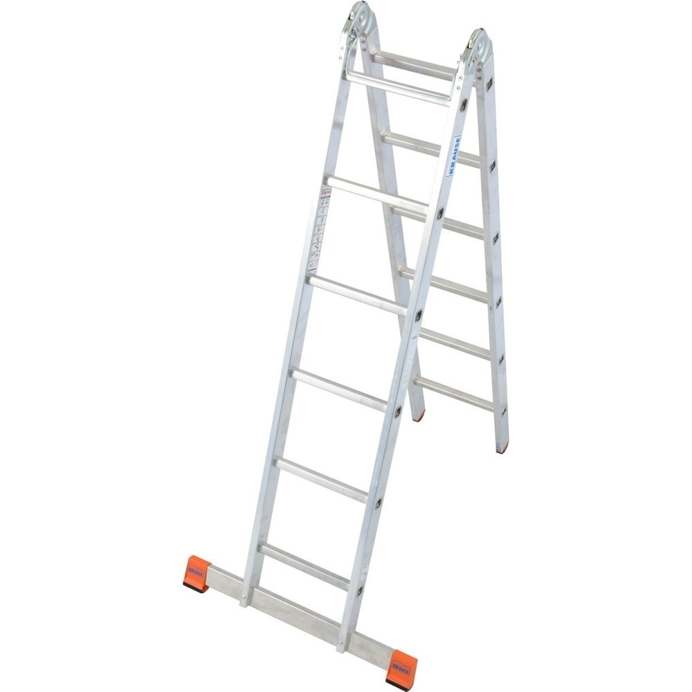 KRAUSE® MONTO Sprossen-Gelenk-Doppelleiter TriMatic
