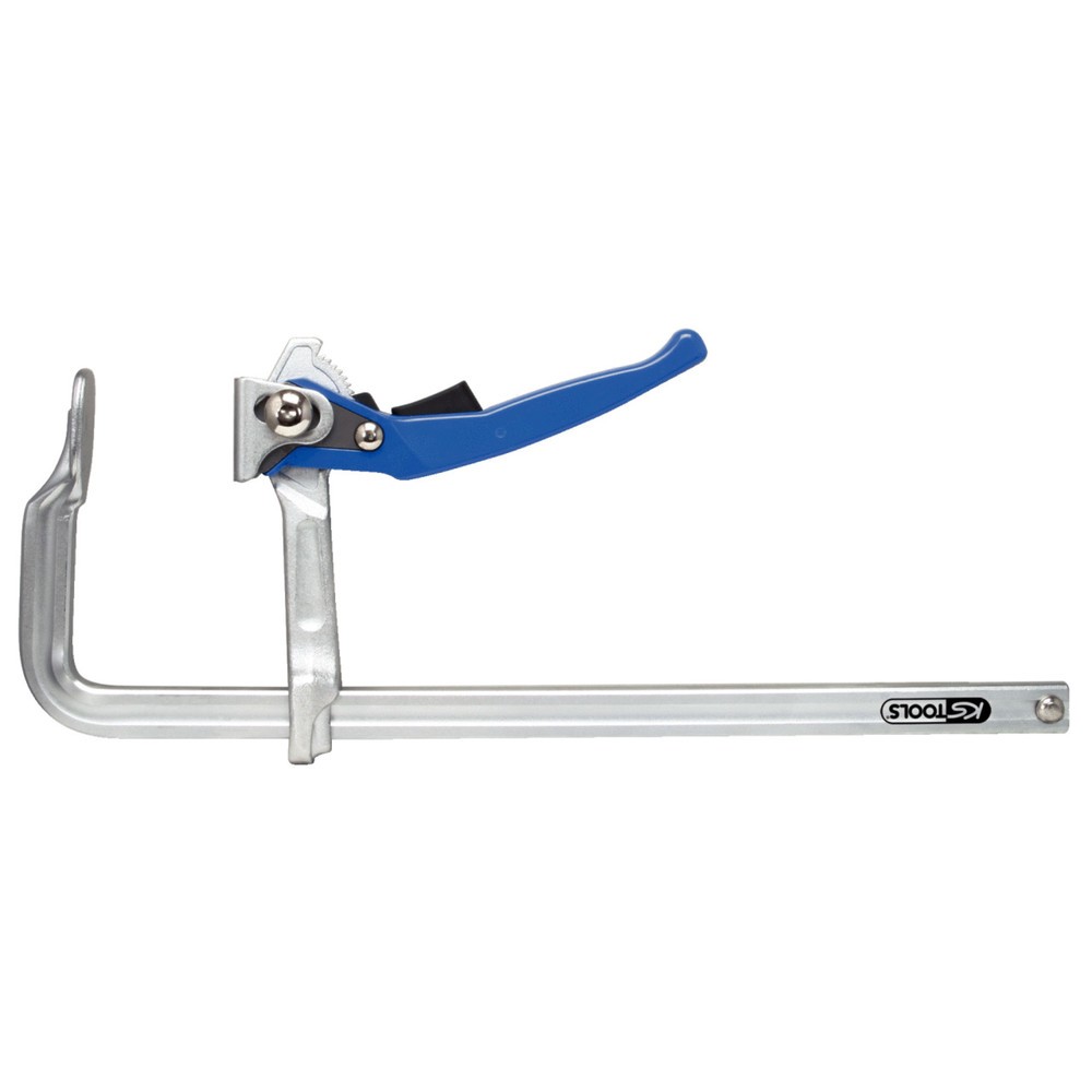 KS TOOLS Ganzstahl-Schnellspann-Hebel-Schraubzwinge