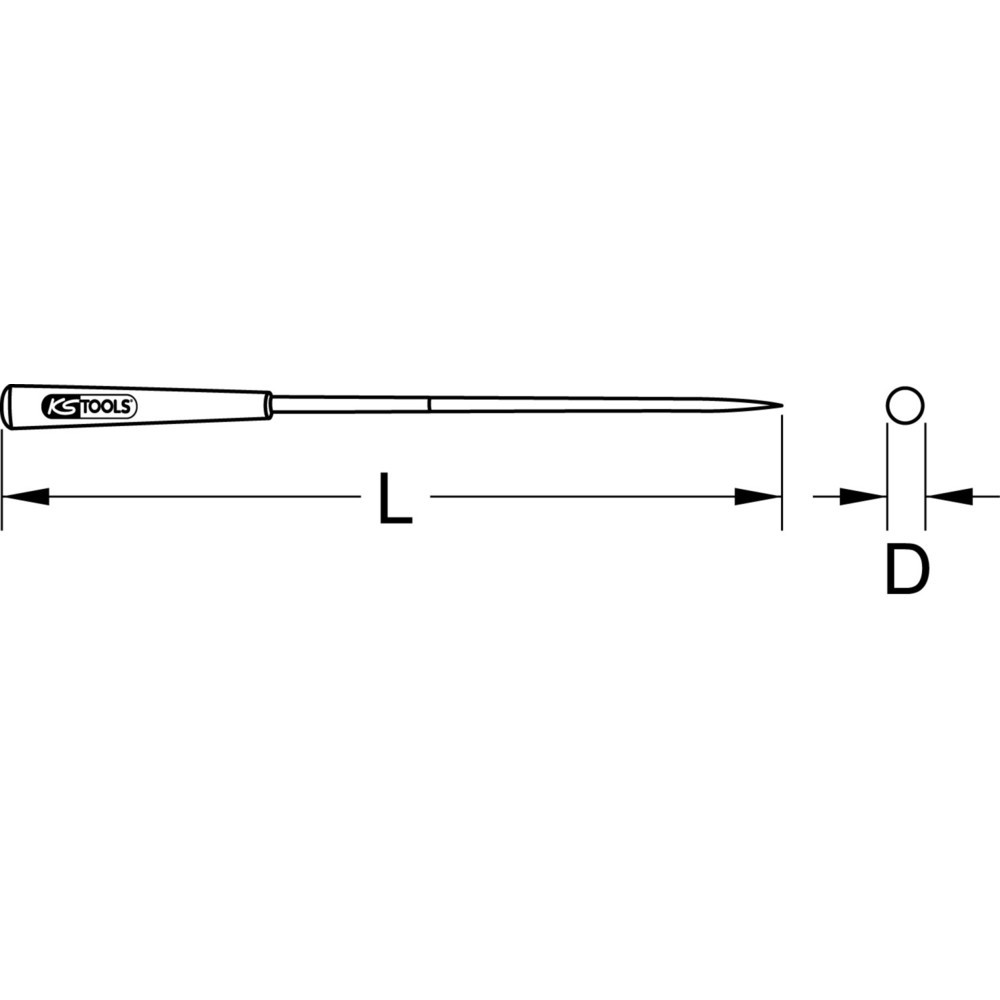 KS TOOLS Rund-Nadelfeile