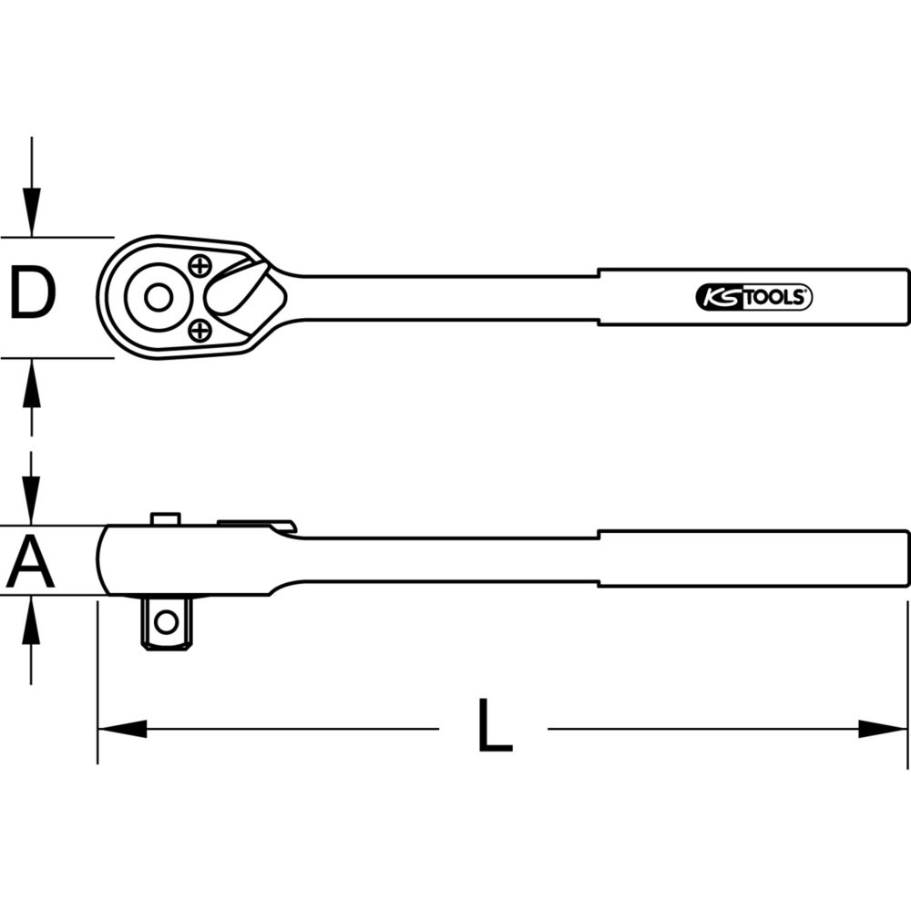 KS TOOLS TITANplus Umschaltknarre