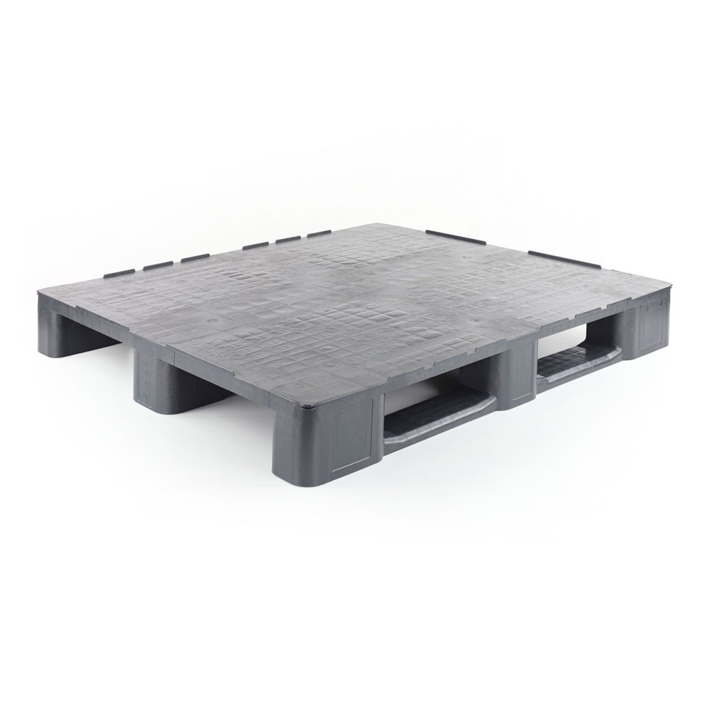Kunststoffpalette, 1.200 mm x 1.000 mm x 145 mm, mit geschlossenem Oberdeck