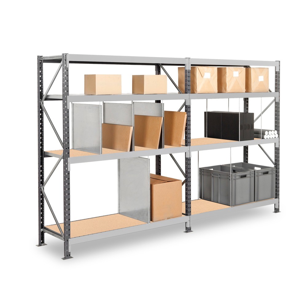 ManOrga Komplettpaket Weitspannregal mit Spanplatten
