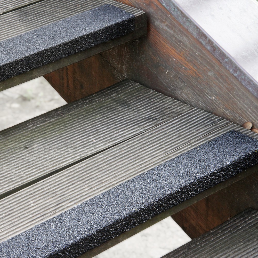 Mehlhose Treppenkantenprofil aus GFK Extra Stark, schwarz