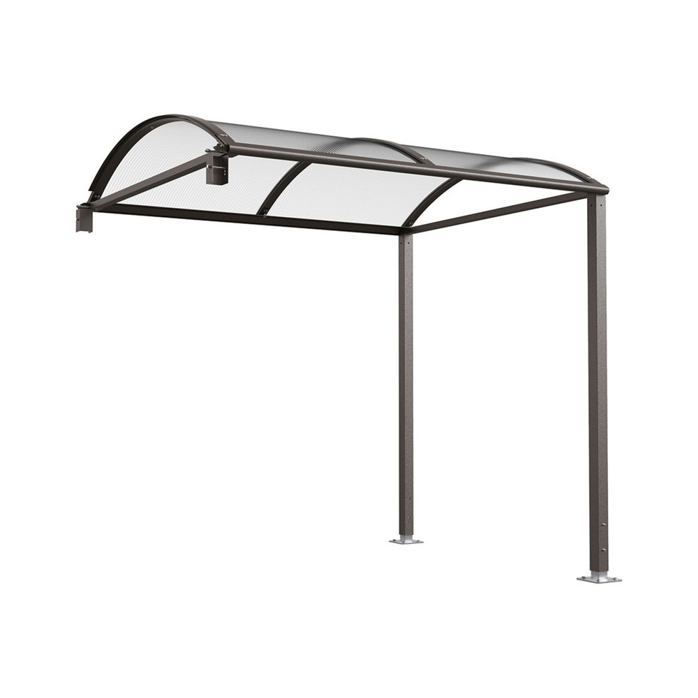 PROCITY® Fahrradüberdachung M, Erweiterung, ohne Verkleidung