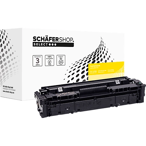 Schäfer Shop Select Toner, ersetzt HP 203X (CF540X) und Canon 054H (3028C002), schwarz