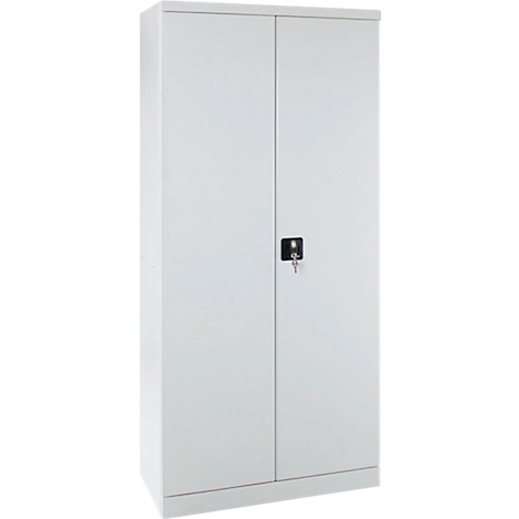 Schubladenschrank ADB, 27 Schubladen, 3 Ablageböden, 2-Punkt-Verriegelung, Stahl, B 800 x T 410 x H 1790 mm, lichtgrau RAL 7035