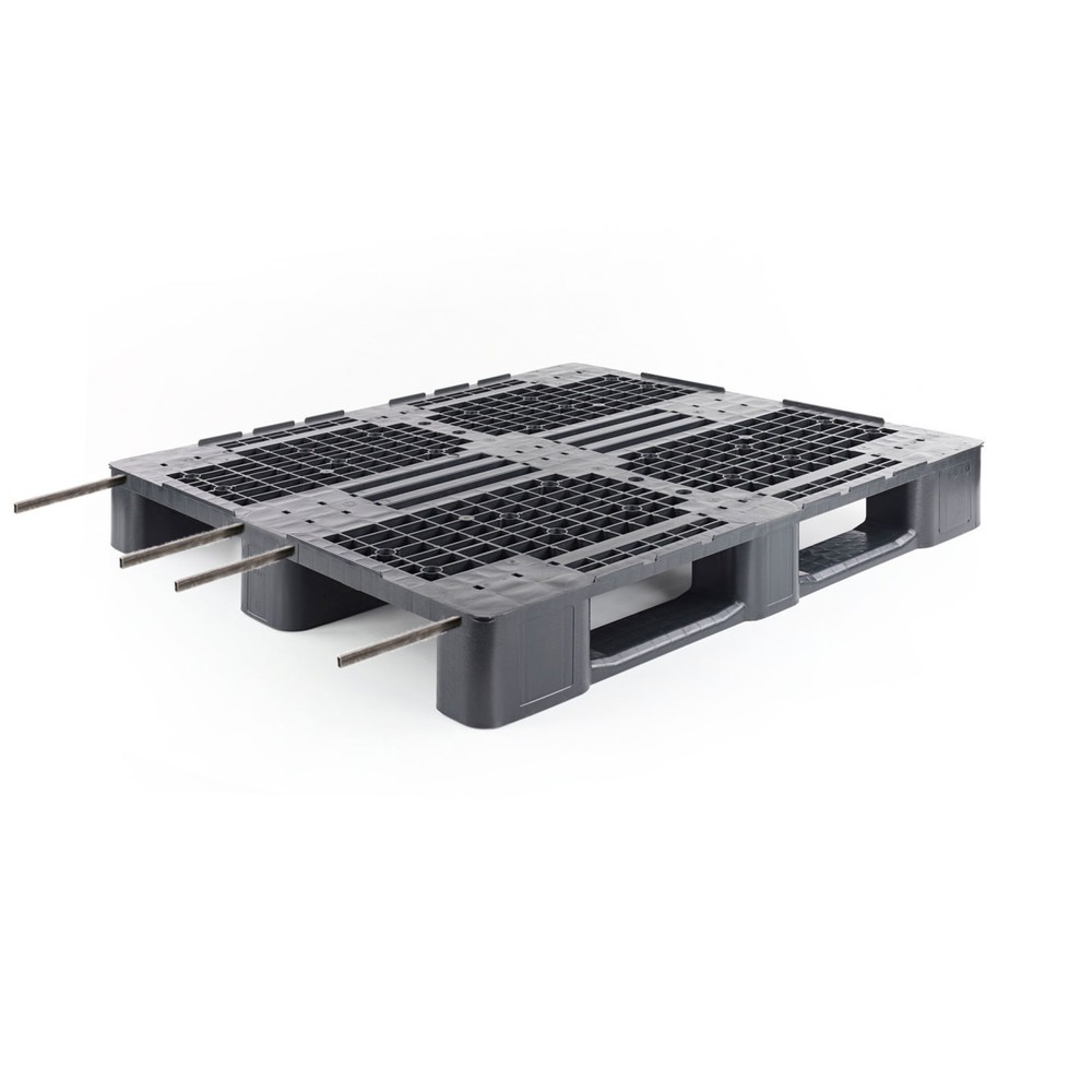 Schwerlastpalette aus Kunststoff, 1.200 mm x 1.000 mm x 145 mm