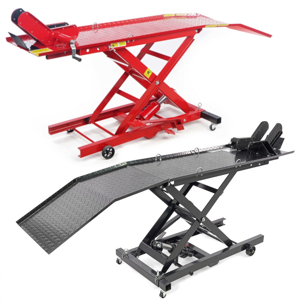 Motorradhebebühne bis 360kg rot/schwarz