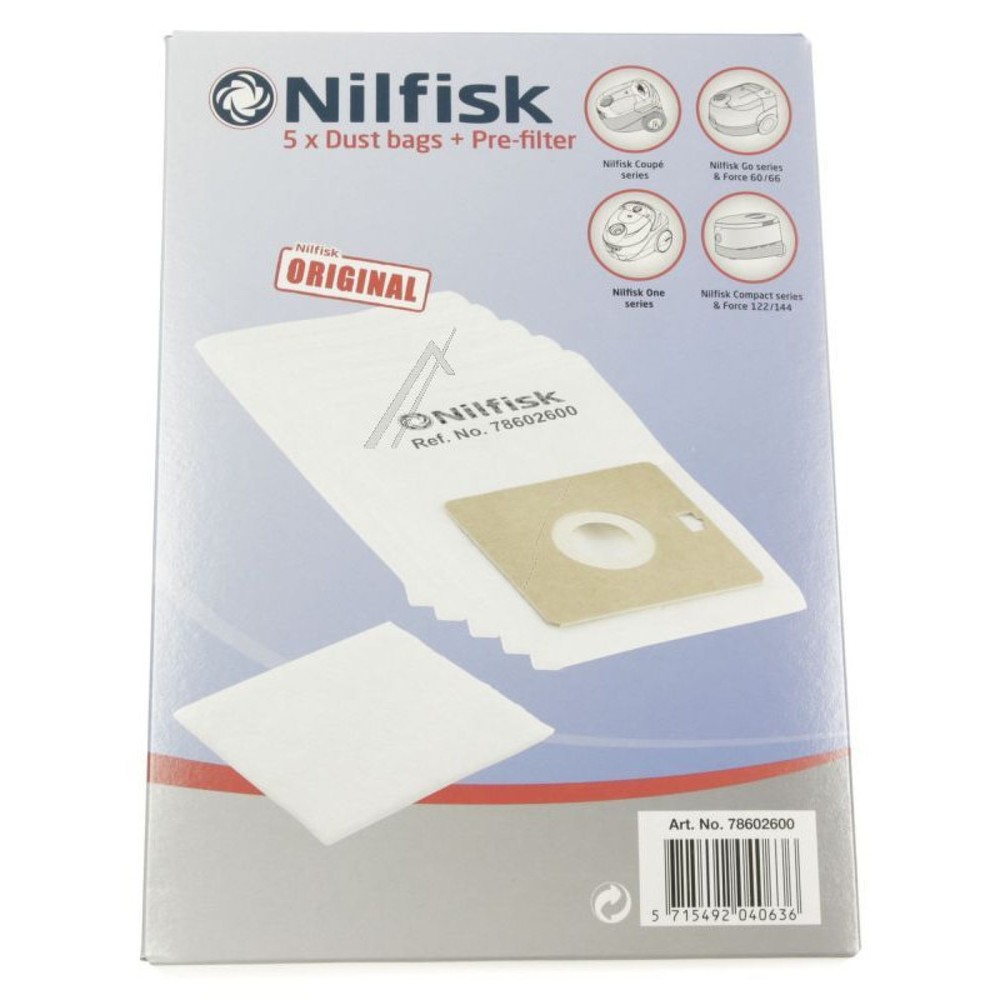 Staubbeutel für Nilfisk® Bürosauger Coupé Neo Energy