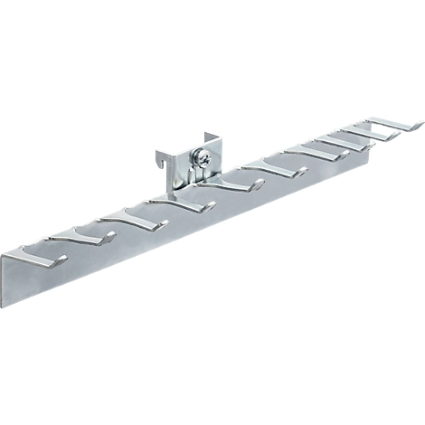 Stecknusshalter WFI, für Lochplatten mit Lochgröße 9 x 9 mm & Lochabstand 38 mm, L 250 x B 25 x H 30 mm, Stahl