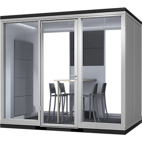 TRENDLINE CoWoCube 3 'Der Teamplayer', B 3205 mm x L 2199 mm x H 2830 mm, Schallschutzpaket, 1x Steckdose