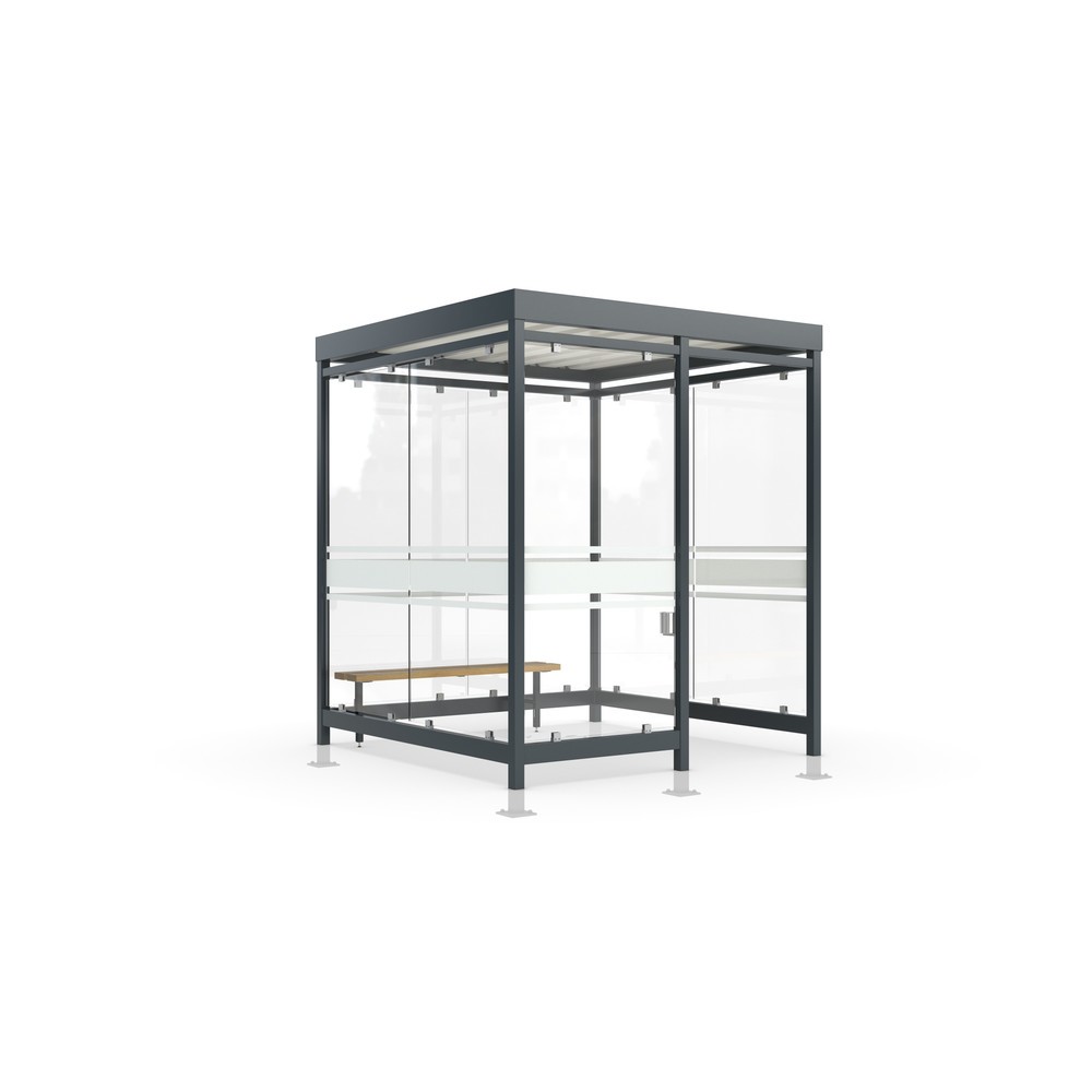 wsm® Komplett-Set Raucherunterstand Köln K2 c/b