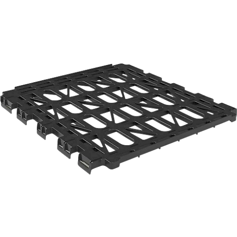 Zwischenboden für Schäfer Shop Select Rollbox BASICline, bis 150 kg, B 710 x T 778 x H 25 mm, Recycling-HDPE, schwarz